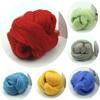 100g Fluffy Fiber Roving Top Spinning Wheel Felting Fleece Sewing Woolen Yarn
