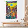 Rock Band GGrateful Dead Tapestry Microfiber Wall Hanging For Bedroom Living Room Decor Outdoor Festival Garden Bar Background