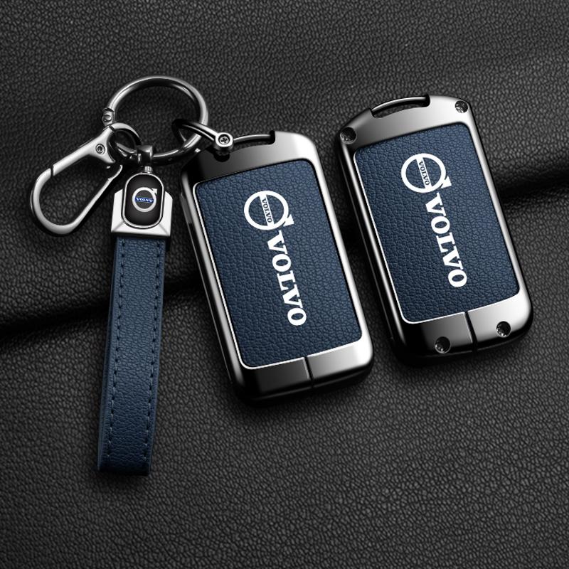 Fjgdr0 Zinc Alloy Car Key Case Full Cover Protector Holder Shell Fob For Volvo XC60 XC40 XC90 S90 V60 S60 V90 C40 Polestar 1 Polestar 2