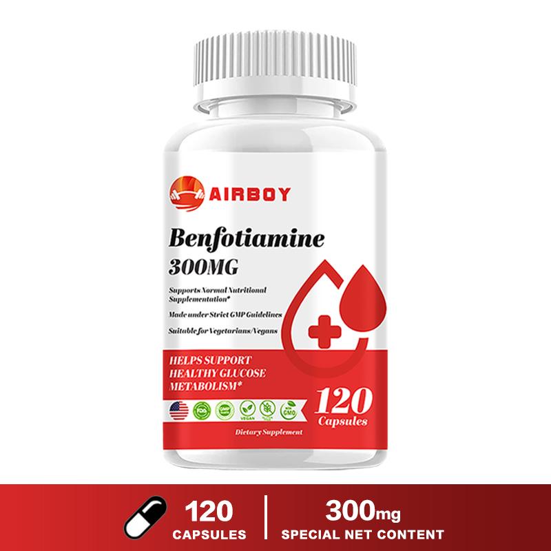 AIRBOY Benzophosthiamine Dietary Supplement, containing benzylphosthiamine, for daily health maintenance 120*1