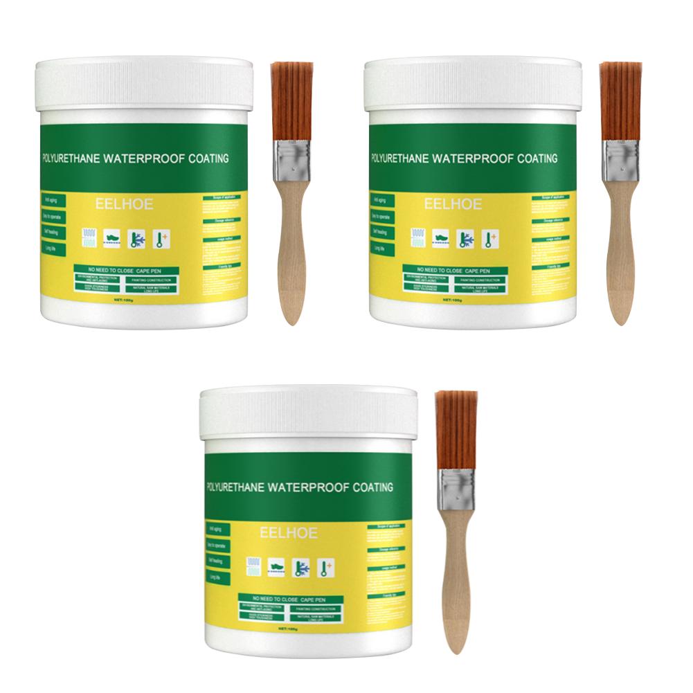 30/100g/300g Waterproof Coating Sealant Agent Transparent Glue With Brush Invisible Anti-Leak Roof Repair Broken Agent Tool