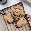 Keychain Pendant Soft Fluffy Muscular Cockroach Charm Key Chain Multi-Functional Key Holder Stress Relief Decompression Toy Keys Bags Car Decoration
