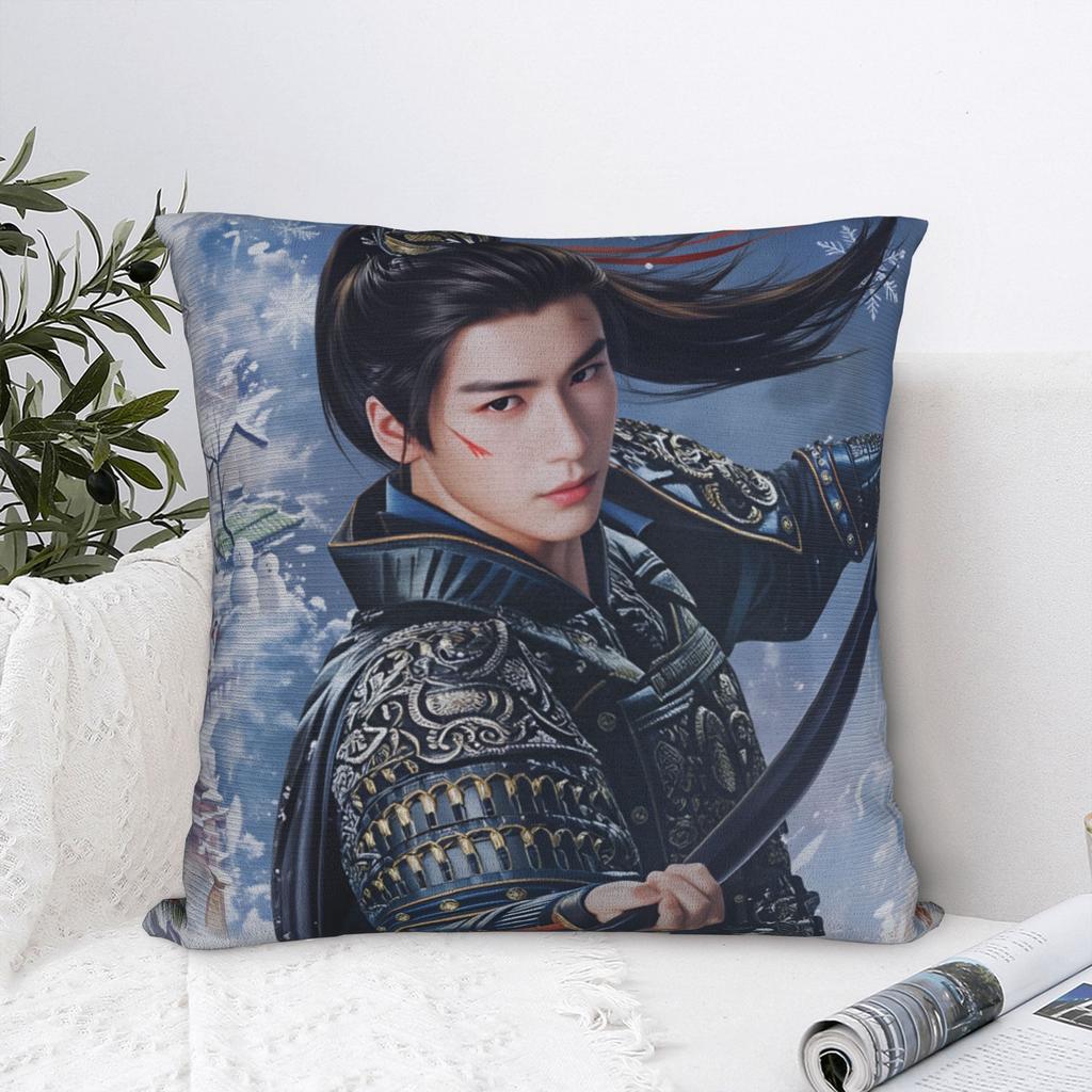 Pursuit of Jade Zhu Yu Pillowcase Polyester Cushion Cover Decorative Zhang Linghe Throw Pillow Case Cover Home Square 40X40cm