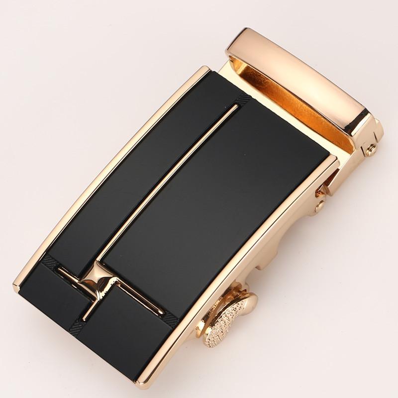 Mens Fashionable 35cm Automatic Buckle Waist Belt Durable Metal Design For Business Casual Or