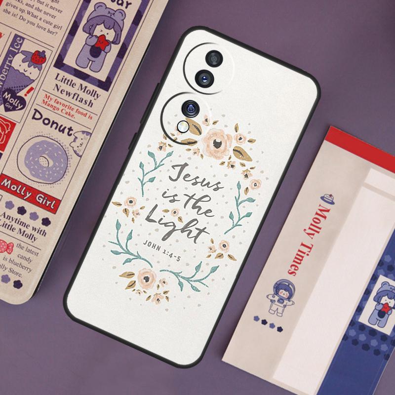 Christian Scripture Case For Honor Magic 6 5 7 Pro Honor 200 Pro 50 70 90 Lite X9b X9a X8b X8a X8 X9 X9c Cover