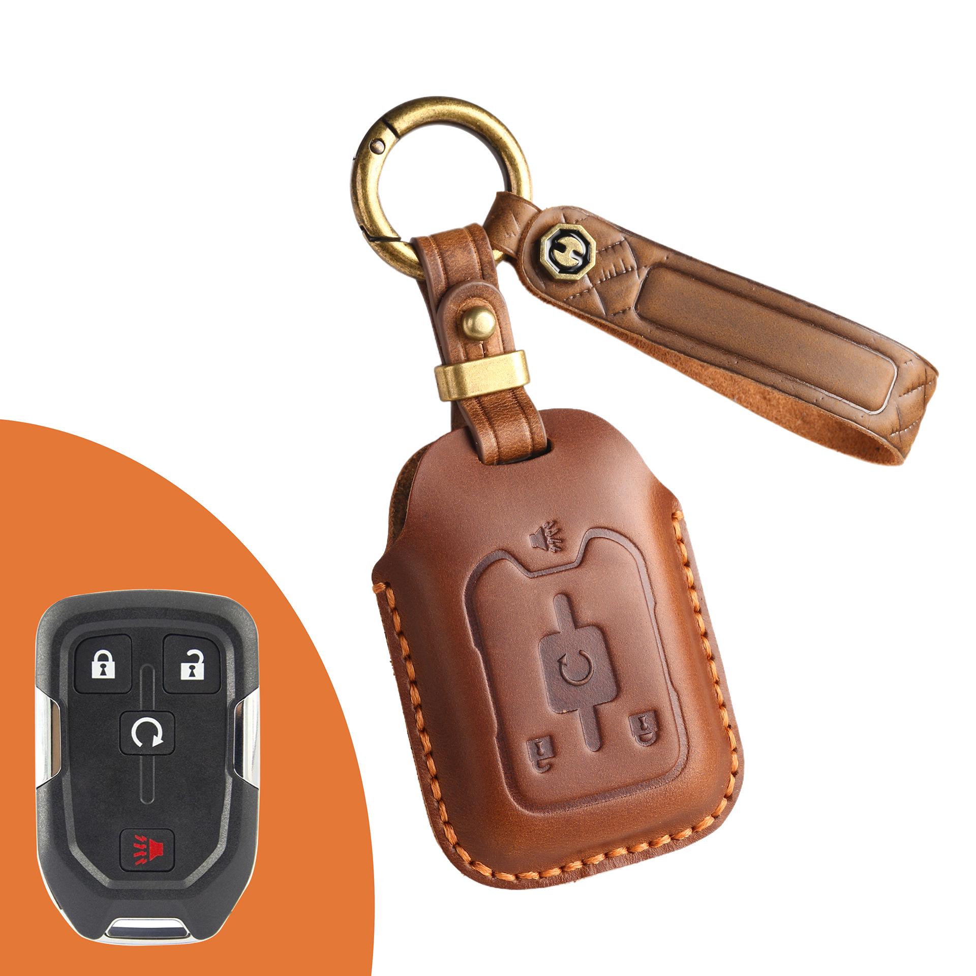 

Retro Leather Key Cover for GMC Pickup