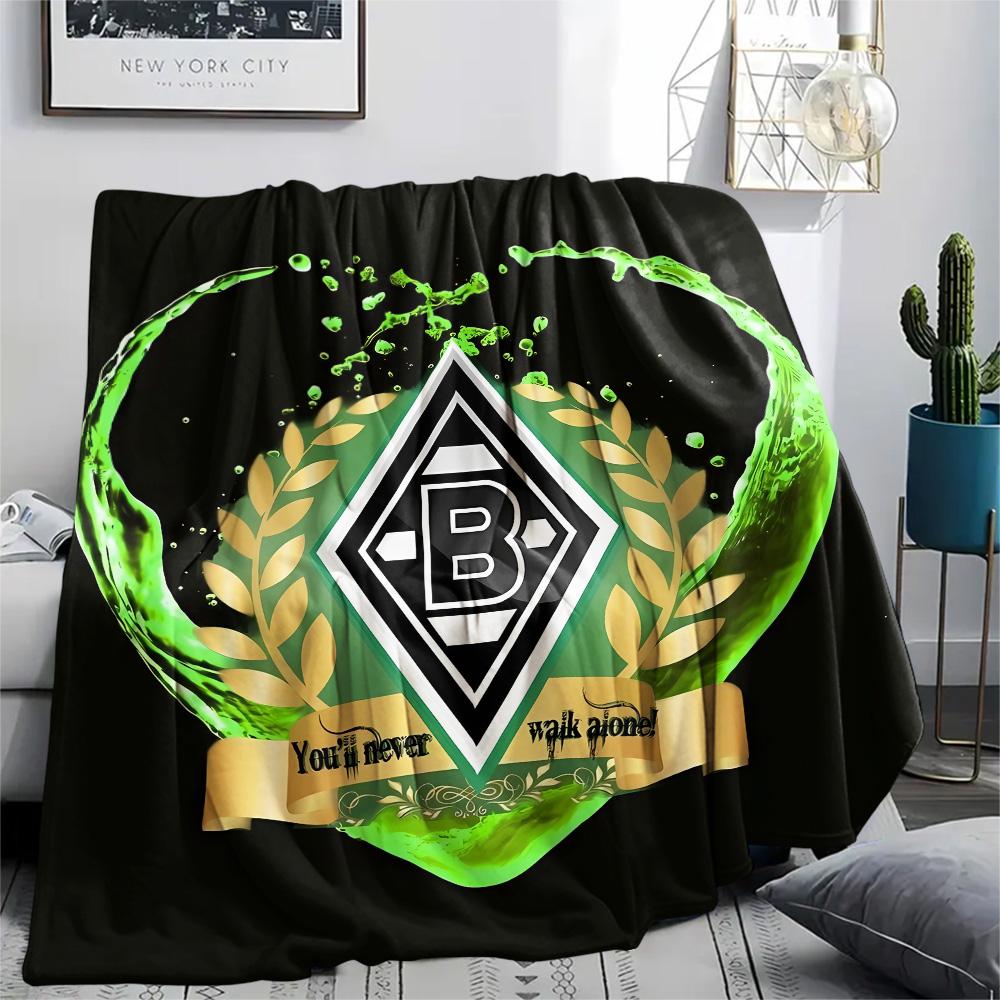 Borussia Print Flannel Blanket, High quality Comfortable for All Seasons, Home Decor, Warmth and Comfort, Perfect for Christmas Gifts