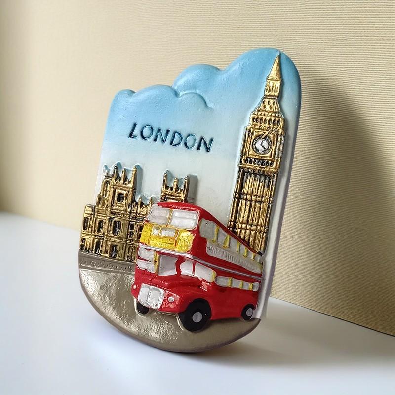 Europe  UK London 3D Refrigerator Stickers Fridge Magnets Tourist Attractions  Refrigerator Stickers Souvenirs London Handmade C