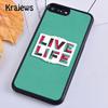 Krajews Beautiful Life Inspirational Quote Phone Case For iPhone 16 15 SE2020 14 6 7 8 plus 11 12 13 pro max coque Fundas