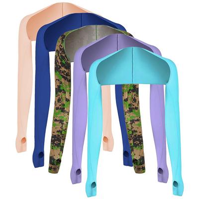 5 Pezzi Sciarpa Rinfrescante Maniche per Braccia con Foro per Dita Donna Anti UV Sciarpa Rinfrescante Manica per Braccia Sole