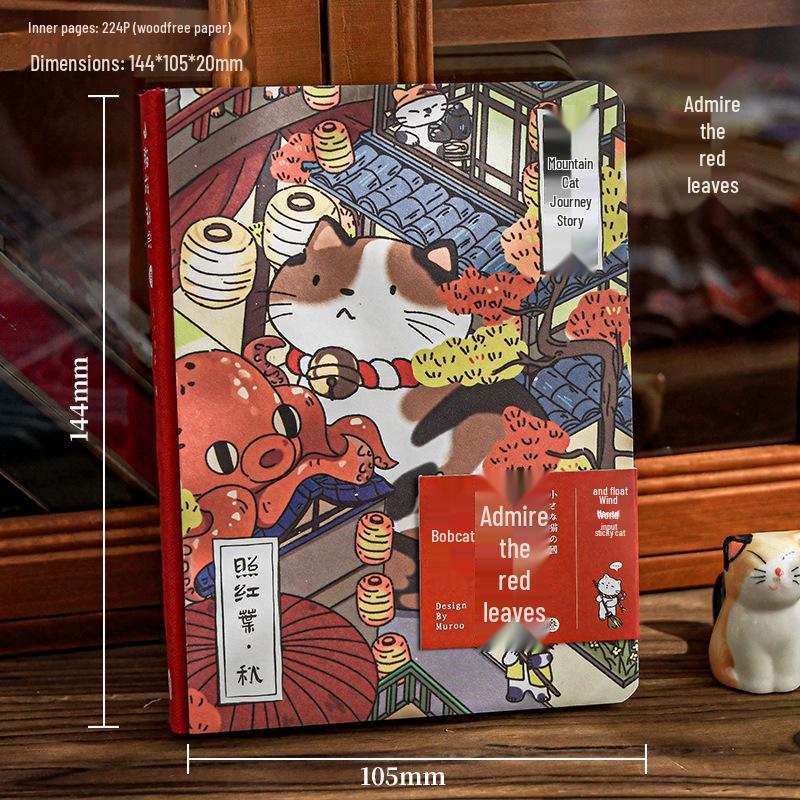 Mu Ran Backpack: Cute Meow Star Diary - Illustrated Travel Story & Student Planner Notebook