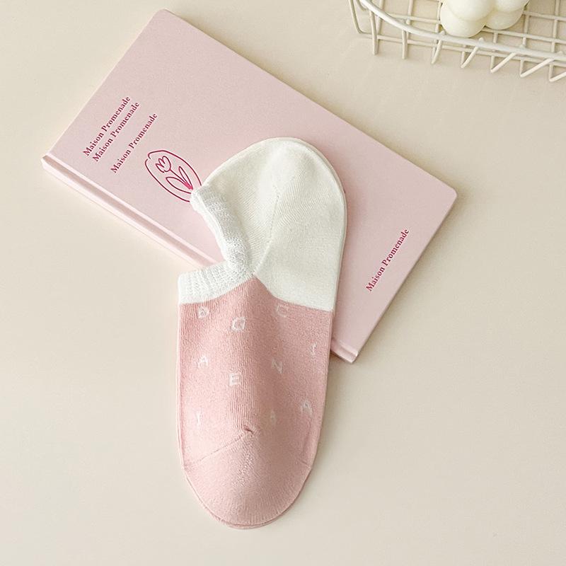 

Женские летние полосатые сетчатые дышащие носки-лодочки, впитывающие пот, дышащие, невидимые 1 pair розовый