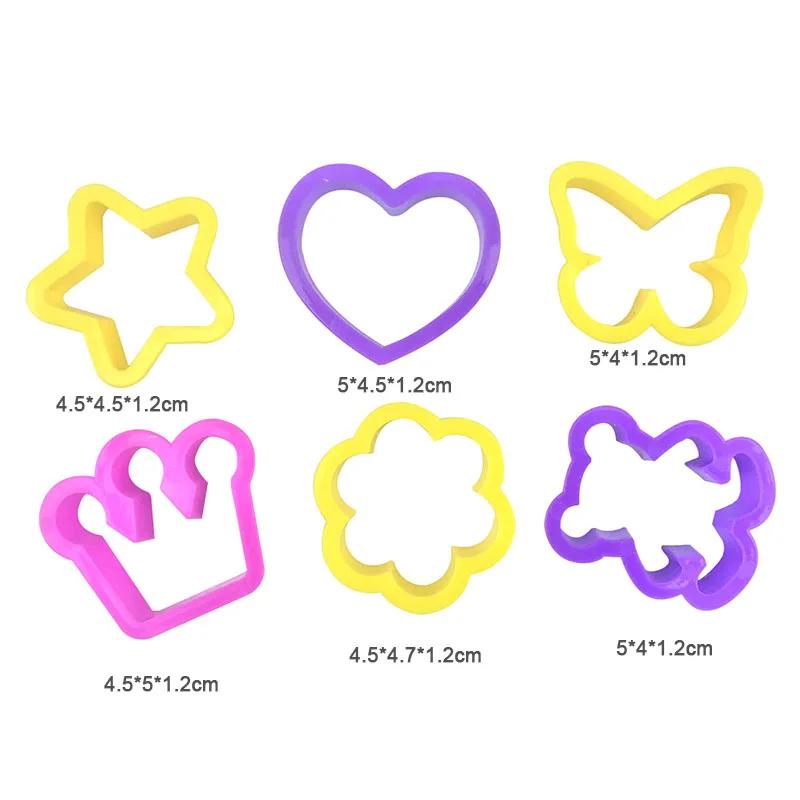 Dough Play Tools for Kids Dough Accessories Molds Dinosaur Fruit Roller Cutter Scissor Playdough Clay Mold Children DIY Toys