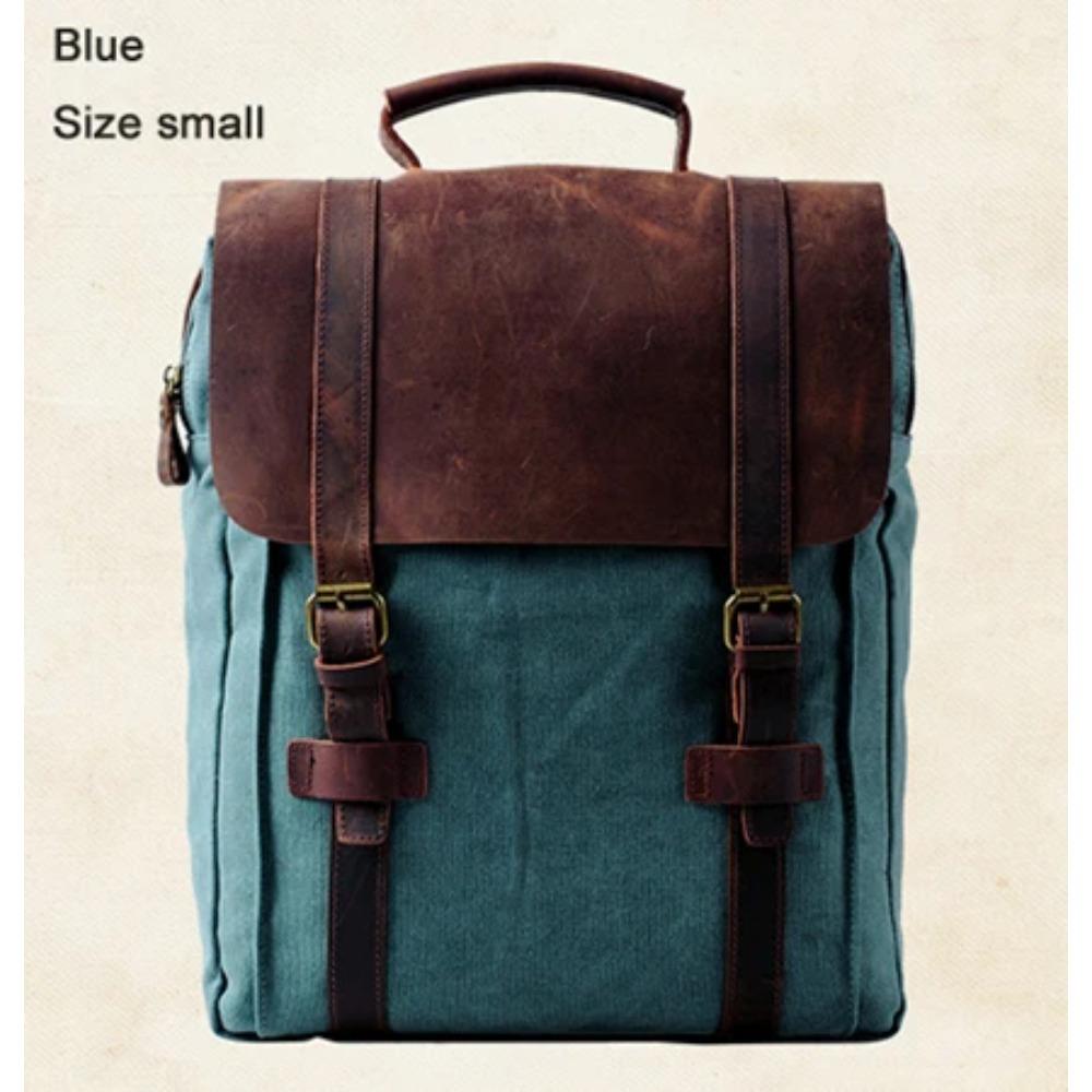 Модный мужской рюкзак Кожаный военный рюкзак из холста Мужской рюкзак женский школьный рюкзак школьная сумка рюкзак рюкзак мочила