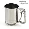 Handheld Semi-Automatic Flour Sieve - Baking Tool & Mesh Filter