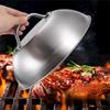 Stainless Steel Oven Squeegee Cover 6/9inch with Handle Cheese Melting Dome Barbecue Tools Arched Round Steak Pot Lids Cover
