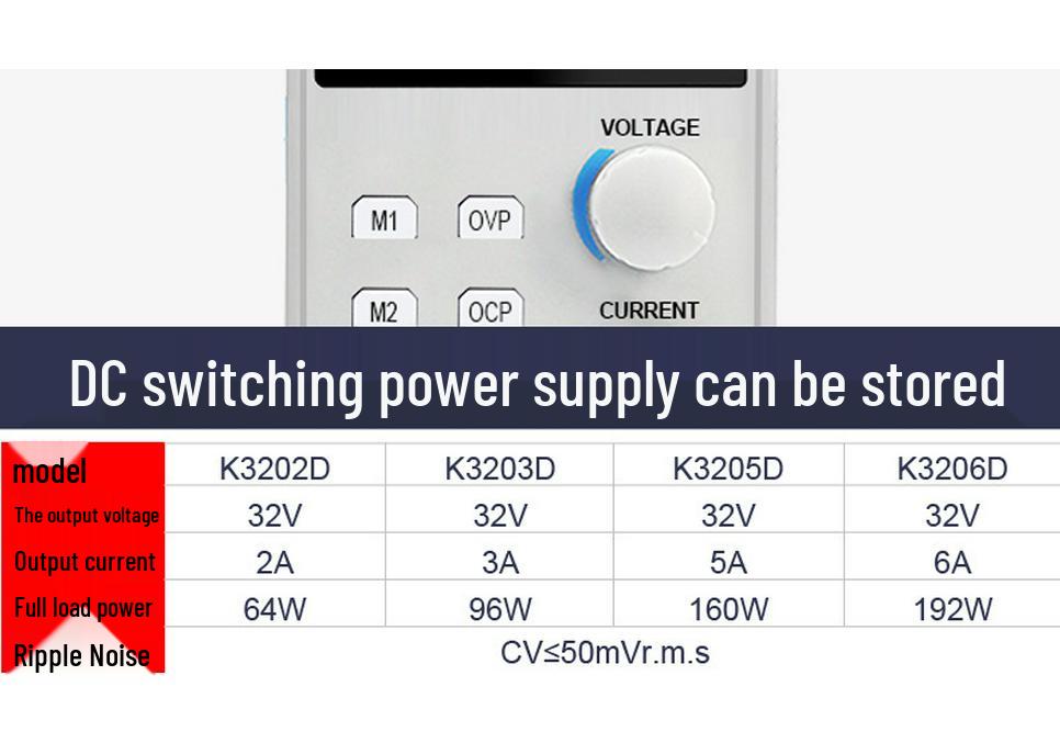 High-Precision DC Regulated Switching Power Supply MCH3206D