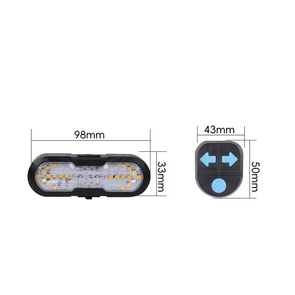 

Bicycle Rear Light with Horn Cycling Wireless Remote Control Turn Signal Bike Tail Light Type-C Rechargeable Warning Taillight