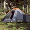 Vidaxl Campingzelt, 2-Personen, Grau-Orange, Wasserdicht