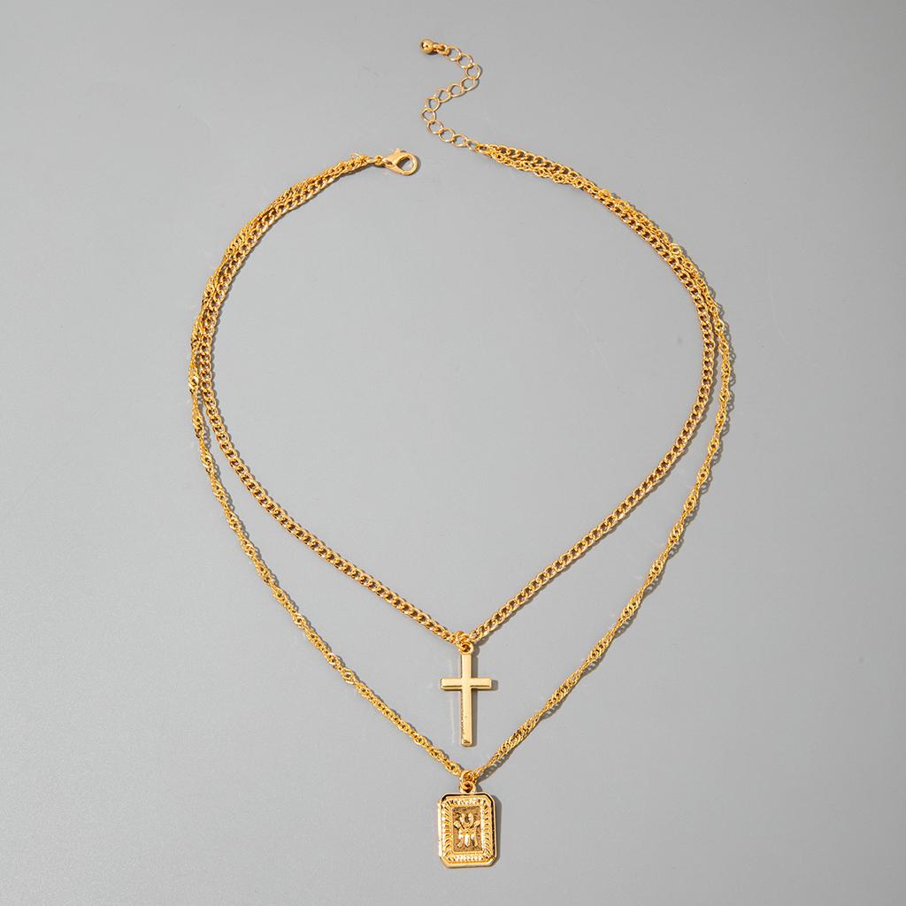 Accessories Colored Crystal Metal Collarbone Necklace, Long Imitation Pearls Stacked On Top of Each Other, Wearing Y-shaped Necklace Women