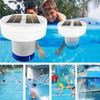 Floating Chlorine Dispenser for Pool Floated Water Cleaner and Purifier Solar Powered Light Up Chlorine Holder Tablets Floater