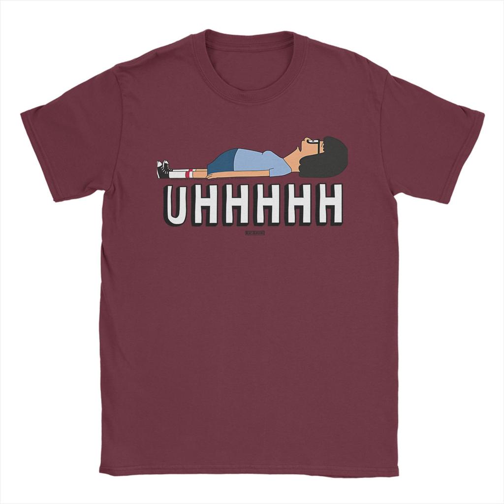 Bobs Burgers Uhhh Tina Lying On Floor Accessories Unisex T Shirts Pure Cotton Tee Printed  T-shirt Clothes