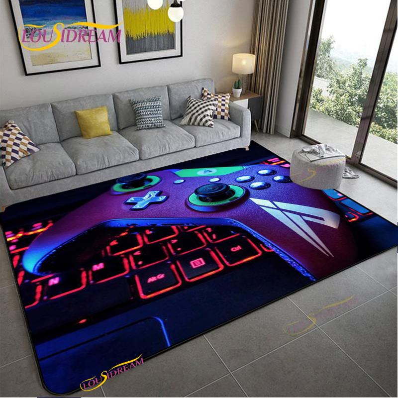 Anime Gamer Game Controller Rug Kids Play Carpet Living Room Bedroom Door Non-slip Mat Photography Props Birthday Gift Alfombra