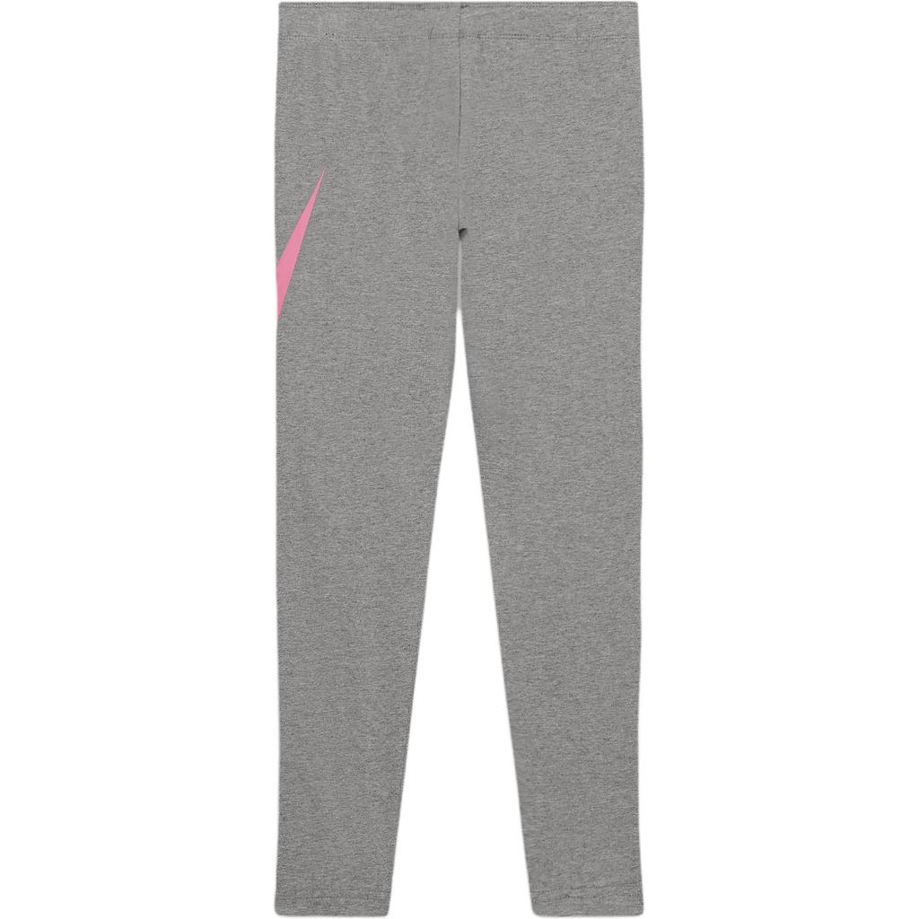 Nike Logo Print Casual Knit Sports Pants Kids Bottoms Gray CU8943-093