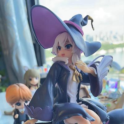 19CM Figurka Anime Elaina Wędrująca Wiedźma: Podróż Elainy Figurka Akcji Kolekcja Figurek Czarownic Model Zabawka Prezent na Halloween