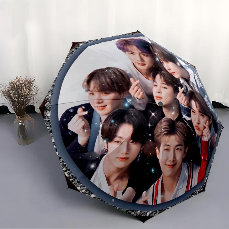 Group Portrait With Sparkling Background And Elegant Frame Outdoor Automatic Umbrella Compact 8Rib Lightweight Sturdy Construction Travel Essential