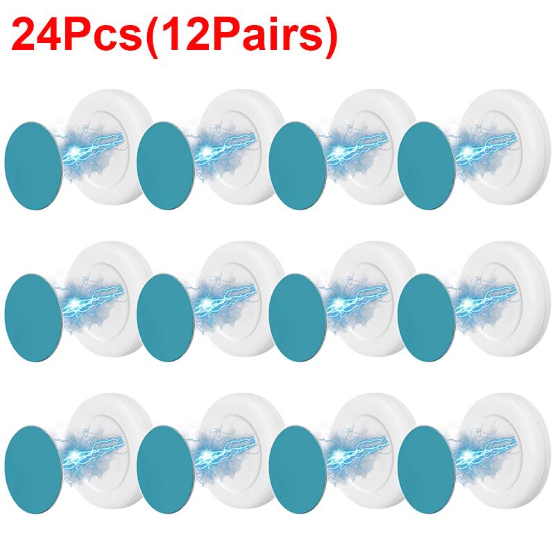 2/24Pcs Magnetic Hooks Wall Mount Strong Magnet Remote Control Holder Key Fridge Sticker Storage Hooks Home Decor Organizer Hook