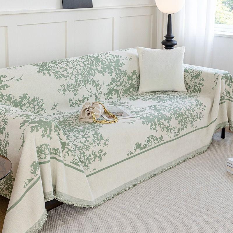 

Универсальный чехол для дивана Four Seasons, современный минималистичный чехол для дивана с защитой от кошачьих царапин, одеяло для дивана, расширенное домашнее полное покрытие, с защитой от песка 180*130cm