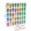 Magnetic Wooden Montessori Multifunctional Matching Board Digital Alphabet Cognition Puzzle Preschool Learning Educational Toys