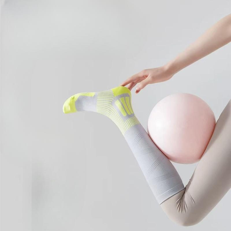 Women's Professional Athletic Muscle Can Stress Jump Rope Marathon Running Lean Leg Fitness Yoga Long Leg Socks