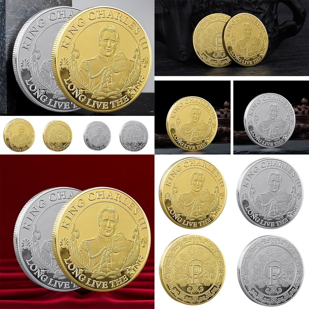 King Charles Lll Commemorative Coin Modern Minimalist Style Home Office Decor