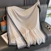 180X90Cm Polka Dot Printed Scarf Women Autumn Winter Cotton Linen Scarf Fashionable And Versatile Sun Protection And Warm Shawl