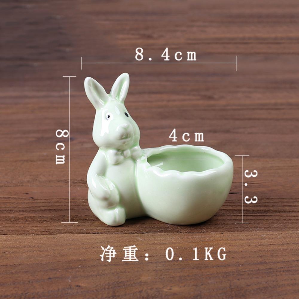 

Подставка для яиц Пасхальный кролик Подставка для суккулентных горшков Подставка в форме кролика Подставка для яиц Подставка для горшков для большого пальца Посуда Style C