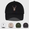 Baseballkappe mit Hirschkopf-Print, Weich, Bequem, Leicht, Atmungsaktiv, Verstellbar, Retro-Outdoor-Stil, Natürlich und Modisch