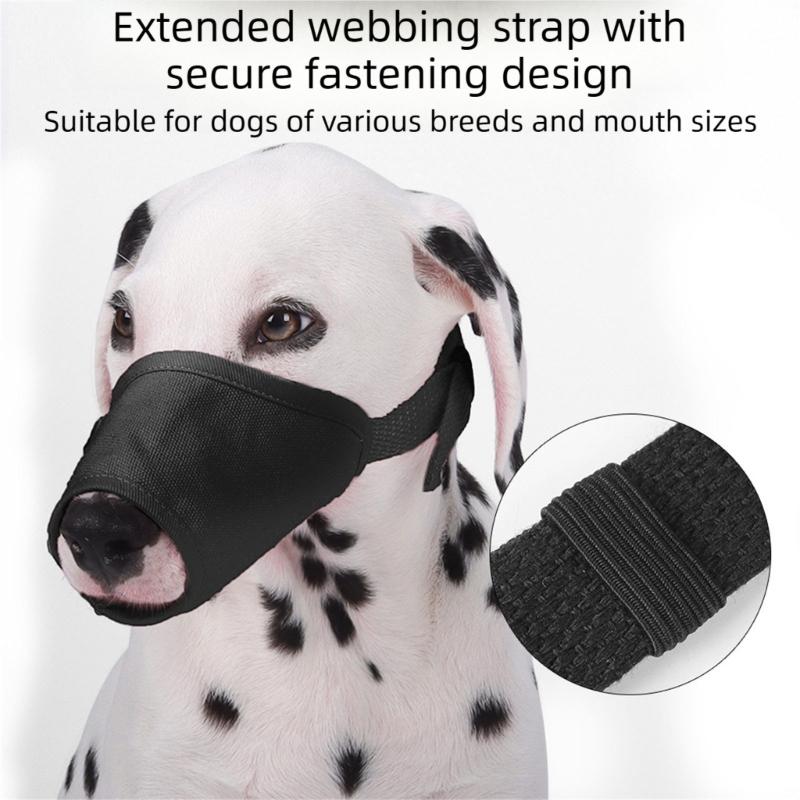 Anti-Erstickungs-Hundemaulkorb mit kausicherem Polyester-Design Trainingsmaulkorb für verschiedene Rassen Outdoor-Wandern Spazierengehen