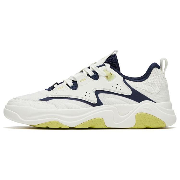 ANTA Life Series Sneakers  White Yellow  Men s 112328052-3 EU 40