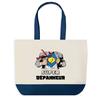 Tote Bag - PLANETEE - Super Dépanneur - Fond Bleu - Coton 40x45 Cm - Fabriqué En France