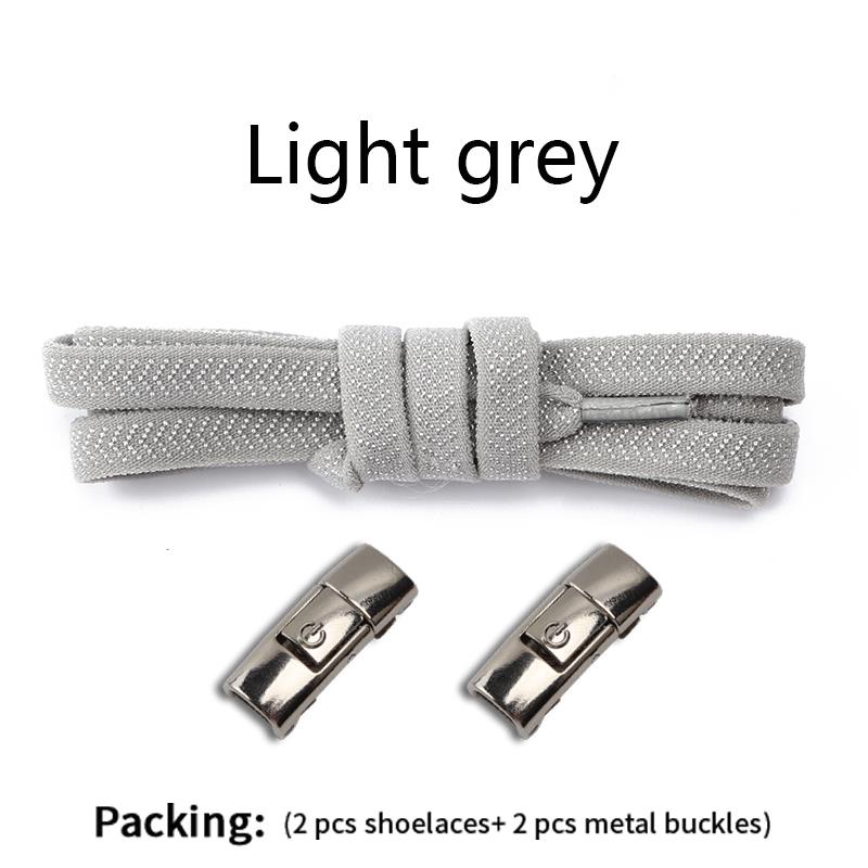 New Press Lock Shoelaces Without ties 8MM Width Flat Elastic Laces Sneakers Kids Adult No Tie Shoe laces for Shoes Accessories