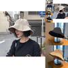 Beige Versatile Korean Style Fisherman Hat Trendy Wide Brim Sunshade Summer Hat For Women