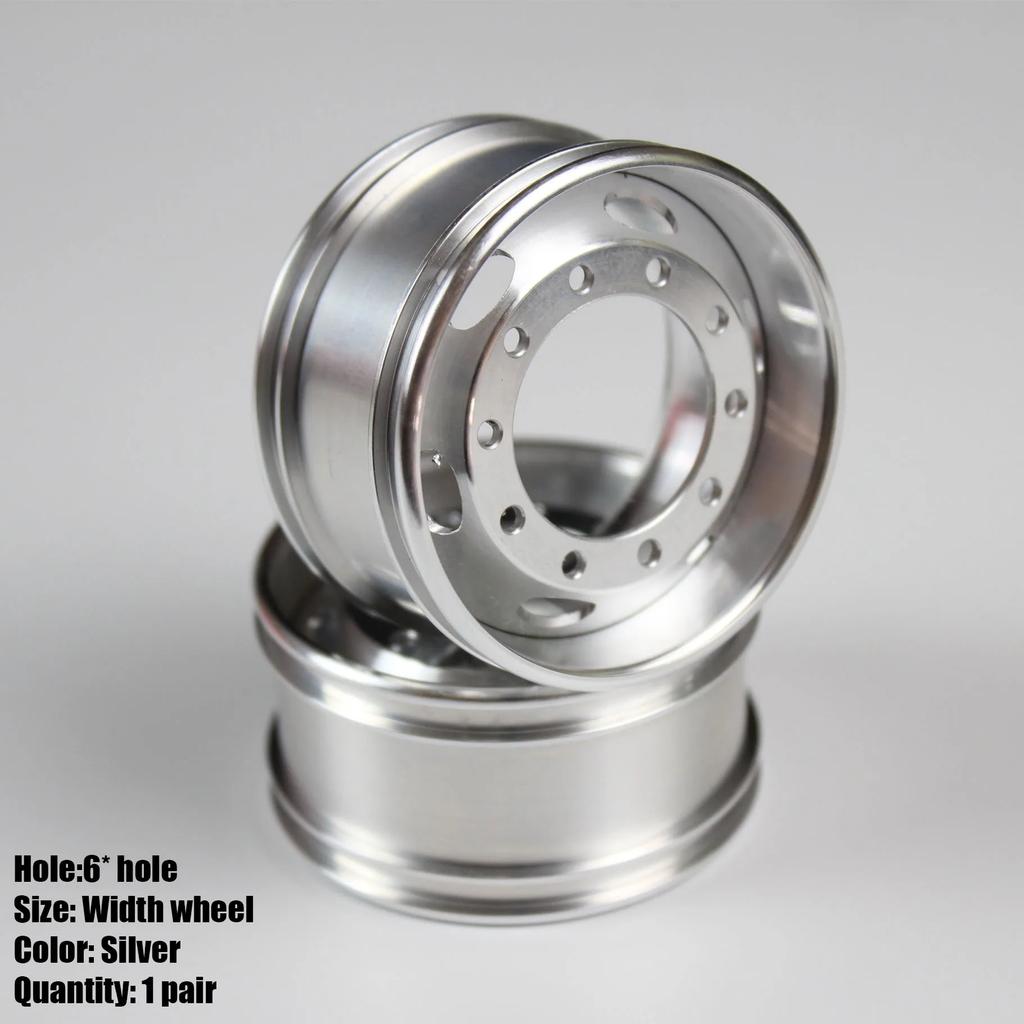 1 Pair Metal Front/rear Hub Wheel Spindle Head Brake Drum for 1/14 Tamiya RC Truck For Scania 770S For Man