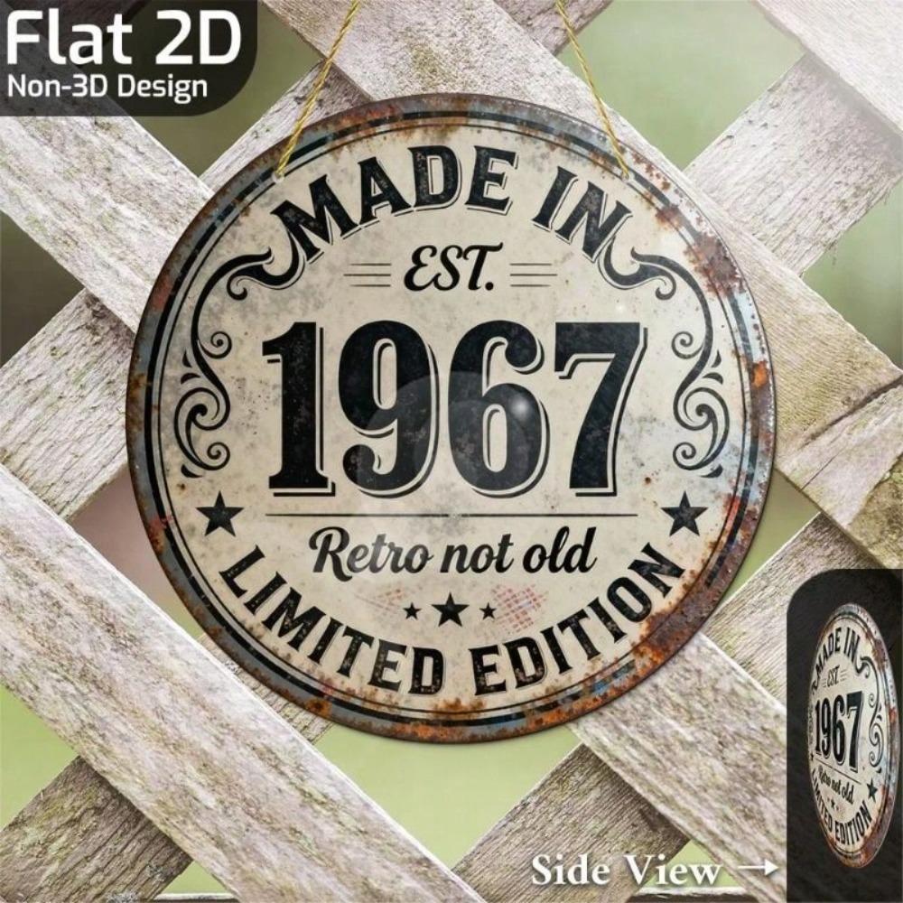 Vintage Metal Sign 20x20cm Retro Wall Decor for Garage Bar Party Gift