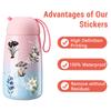 50pcs Retro Forest Mushroom Butterfly Graffiti Sticker Stationery Helmet Guitar Diary Water Bottle Decals