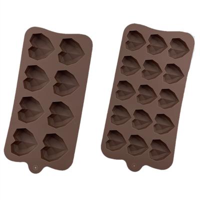 New Heart Chocolate Moulds 15/8 Cavity Shape Silicone Wedding Candy Baking Molds Cupcake Decorations Cake Mold 3D DIY