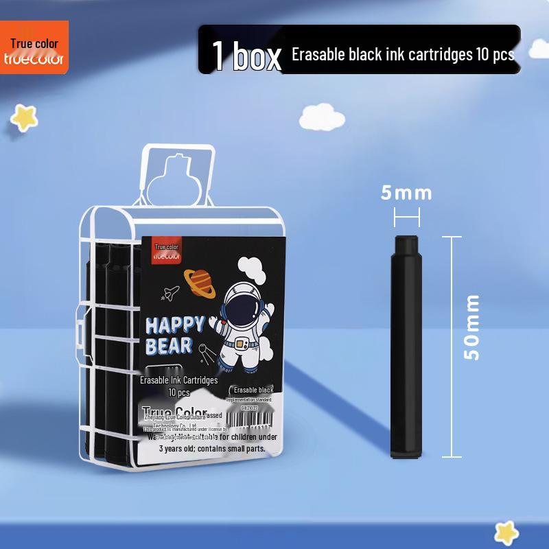 Termosenzitivní vymazatelná inkoustová cartridge do plnicího pera pro studenty - Snadno vymazatelná, Vyměnitelná