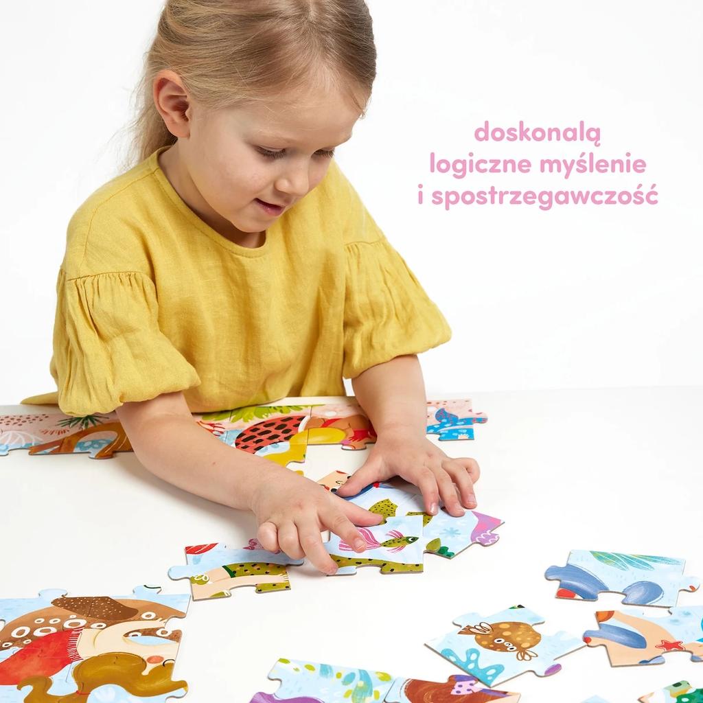 Puzzle Magiczne Czuczu Syrenki Zmieniające Kolory 4+