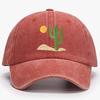 Cactus Embroidered Cap Summer Cotton Trucker Hat Desert Baseball Cap Vintage Dad Hat  Adjustable
